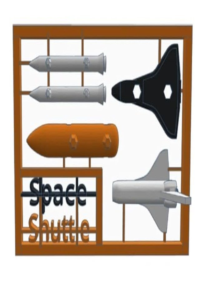 3D CRAFT Space Shuttle Model Kit, DIY Assembly Set, Multicolor Parts,Figure Toy - Image 2
